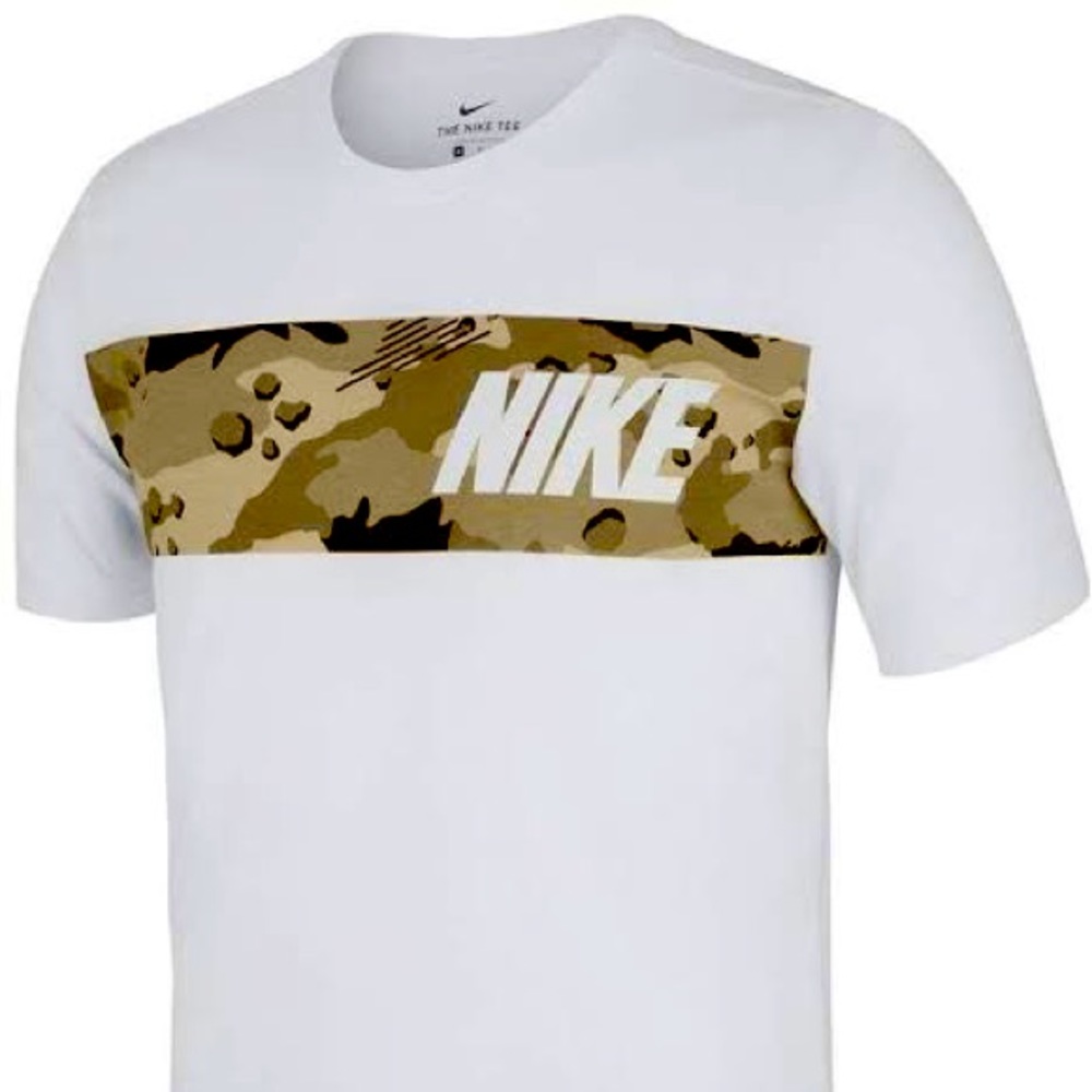 The Nike Tee/ White & Camo.